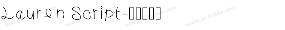 Lauren Script字体转换